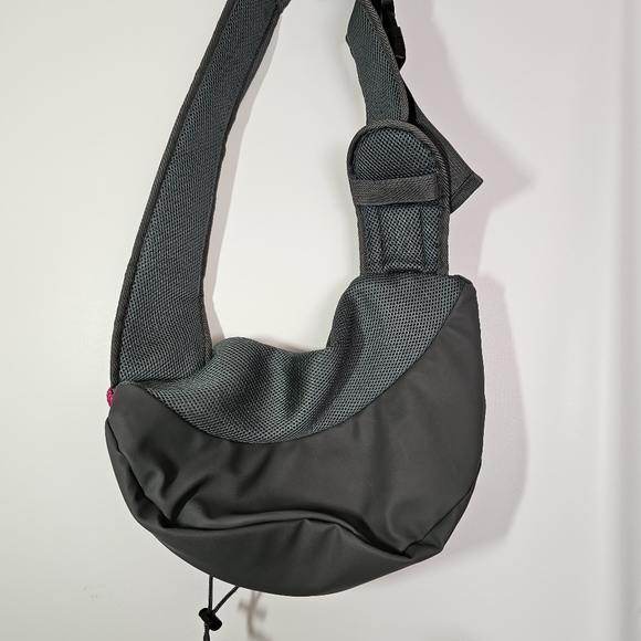 Yudodo Small Pet Sling Carrier Lightweight Gary and Pink - Picture 3 of 6